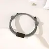 Pulseira Tubular Europeia e Americana Transfronteiriça com Cordão Duplo Colorida Aço Inoxidável Cor Impressão e Gravação Pulseira de Corda Trançada Ajustável
