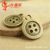 A4321 Verde Antiguo 1.1g Estilo Coreano Hecho a Mano Accesorios para Joyería DIY Botón de Aleación Colgante Pequeño 100 Piezas/Paquete