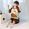 Pijama de Niña Estilo Verano Algodón Puro 2025 Nuevo Manga Corta Estilo Delgado Nezha Niñas Ropa de Casa para Niños Grandes Venta al por Mayor