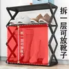 Venta caliente transfronteriza Zapatero a prueba de polvo tipo X creativo Zapatero de tubo de acero Zapatero de montaje simple Ventas directas de fábrica se puede enviar por cuenta de
