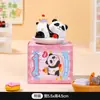 Pastel de Crema Creativo Animal Panda Cerdo Adornos Artesanías de Resina Estación de Trabajo de Oficina Decoración de Escritorio de Coche