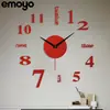 Espejo acrílico sala de estar DIY simple creativo reloj de pared moderno moda decoración tridimensional pegatinas de pared para el hogar reloj