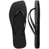 Chinelos de Praia Brasileiros Amazon Cross-Border Comércio Exterior Moda Feminina Chinelos de Bico Quadrado Venda Direta da Fábrica