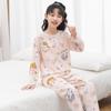 Pijamas de Manga Larga para Niño, Ropa para el Hogar de Algodón Seda, Ropa Fina de Verano Acondicionada para Niños, Ropa de Verano para Bebé, Ropa para Niñas