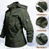 Chaqueta con Capucha Impermeable Resistente al Desgaste con Forro de Terciopelo para Otoño e Invierno Ropa de Trabajo Transfronteriza para Exteriores Chaleco para Ciclismo Pesca Salvaje
