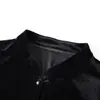 Ropa de talla grande para mujer para primavera y otoño para mediana edad y mayores, abrigo corto de terciopelo dorado, top de manga larga para madres, atuendo elegante de otoño para madres