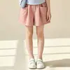 Conjunto de Top con Cuello Polo de Manga Corta y Pantalones de Moda para Niñas, Nuevo Estilo de Verano con Bloques de Color, Atuendo Casual para Niños Mayores