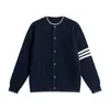 Suéter cárdigan de punto a rayas para pareja, para hombres y mujeres, otoño e invierno, estilo perezoso, chaqueta casual holgada de botones, versátil y moderna