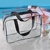 Bolsa Cosmética Imprimível com Logo Transfronteiriço Transparente Impermeável Bolsa de Higiene Pessoal Conjunto de Três Peças Pvc Limpeza Viagem Bolsa de Cosméticos