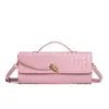 Bolso Baguette Ruyi Tejido a Mano de Cuero Suave, Bolso Acordeón Cuadrado Horizontal, Bolso de Mano de Exportación, Bolso Cruzado, Lujo Ligero