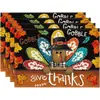 Popular Mantel Individual de Lino de Amazon con Estampado de Calabaza de Otoño, Mantel Estilo Occidental con Diseño de Gnomo y Calavera, Mantel Decorativo Aislante del Calor