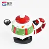 Conjunto de Chá de Cerâmica Personalizado Boneco de Neve de Natal Leiteira Artesanato Argila Nuvem Branca Bule de Chá de Natal Produção em Lote Atacado