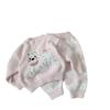 Conjunto de Pijama Redondo Estiloso para Casa, Outono e Inverno 2026 para Crianças, Conjunto de Duas Peças Espessado Meio Aveludado para Crianças Pequenas e Médias