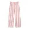 Nuevos pantalones de pijama para mujer primavera-verano, pantalones de casa de algodón puro lavados, corte holgado, finos, transpirables, suaves, se pueden usar fuera