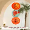 Lanternas Coloridas Vermelhas Escovadas Shangmite 2026 Ano Novo e Festival da Primavera Decoração de Cena Solar à Prova d'Água para Exterior Decorações Penduradas