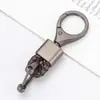 Llavero Coche hardware cuerda tejida metal colgante de alta gama hombres y mujeres pareja Cuero de microfibra resistente al desgaste Accesorios Venta al por mayor
