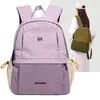 Mochila para estudiantes mujeres, mochila ligera de gran capacidad estilo coreano para laptop, bolsa de viaje ligera de moda con bloques de color