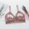 Sujetador Push-Up de Seda para Busto Pequeño, Lencería de Seda Delgada y Sexy Estilo Francés, Verano Espalda Hermosa, Sujetador Ligero de Doble Tirante