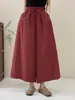Pantalones Anchos de Color Sólido Simples de Verano para Mujer 2025 Nuevos Pantalones Rectos de Cintura Elástica Sueltos Adelgazantes Casuales