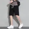 Shorts Waffles Masculino Verão Fino Tendência Marca Roupa Externa Masculina Calça Casual Solta de Cinco Pontos