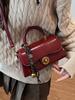 Bolso de Mujer Nicho Retro de Mano Bolso Maillard de Mujer Otoño e Invierno Nuevo Bolso Cuadrado Pequeño Simple Versátil Bolso de Hombro Cruzado