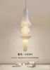 Luminária Pendente AKARI de Papel Washi Plissado Quadrado Isamu Noguchi Estilo Japonês Wabi-Sabi Sala de Jantar Quarto Papel de Algodão Iluminação de Ambiente Minimalista