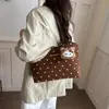 2026 Nueva Bolso Grande Elegante Chic para el Trabajo de Hombro Único y de Mano Estilo Coreano Moderno Lunares Gran Capacidad Bolso Tote para Mujer