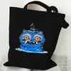 Bolsa de Lona Estampada Moda Tendência Desenho Animado Anime 35*40 Bolsa Tote Ecológica Grande Capacidade Dropshipping 0821
