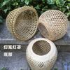 Lámpara de bambú estilo boutique, hecha a mano, para el hogar, estilo retro, zen, para ocio, con portalámparas.