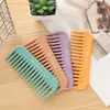 Peine de Dientes Anchos de Colores para Cabello Liso Sin Nudos, Peine de Plástico para el Hogar, Peine Grande de Dientes Anchos para Peluquería Sin Mango, Listo para la Venta
