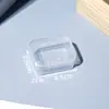 Caixa de Armazenamento Caixa Quadrada Pequena Caixa Quadrada de Plástico Transparente Caixa Quadrada Pequena Caixa de Fones de Ouvido Caixa de Armazenamento de Joias Caixa para Peças Pequenas