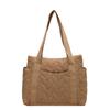 Bolsa estilo coreano para mulheres 2023 nova tendência losango acolchoado cor sólida grande capacidade bolsa tote casual estilo western bolsa mensageiro