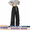 Pantalones de paracaidista de pana con camuflaje tie-dye para hombre, otoño, rectos, holgados, estilo americano, cargo de pierna ancha, pantalones casuales, estilo nuevo