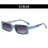 Moda europea y americana 2021 nuevas gafas de sol cuadradas con flores simples y cómodas gafas de sol ins gafas de sol de moda transfronterizas