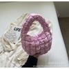 Bolsa de Mão Nuvem Bolha Estilo Coreano para Mulheres 2026 Novo Design de Nicho Bolsa Dumpling para Trabalho e Deslocamento Pequena Bolsa Tote