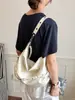 Bolso de hombro versátil de gran capacidad para el día a día, bolso cruzado retro americano, bolso de mano tipo tote, bolso casual con hebilla de cinturón para el hombro