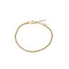 Pulsera de lino elegante con baño de oro de 18 quilates transfronterizo europeo y americano para mujer, diseño de alta gama de lujo ligero, sentido de la moda, joyería diaria que combina con todo