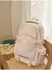 Mochila nueva de alta apariencia estilo coreano ins fresca y dulce de colores de caramelo para estudiantes de secundaria y preparatoria, mochila ligera y de gran capacidad