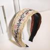 Diademas Bohemianas Europeas y Americanas Transfronterizas, Estilo Étnico Bordado, Diademas Dentadas Antideslizantes, Pinzas para el Cabello, Artesanías Hechas a Mano