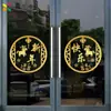 2026 Feliz Año Nuevo Día de Año Nuevo Festival de Primavera Decoración de Ambiente Hogar Balcón de Año Nuevo Cocina Puerta de Vidrio y Ventana Pegatinas de Flores