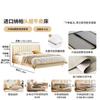 Lujo Ligero Normcore Arte en Cuero Cama Suave Dormitorio Principal Cama Doble Princesa 1.8m 1.5 Simple Moderna Escandinava Cama de Cuero de Primera Capa
