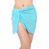 Cubierta de Bikini con Bufanda de Gasa para la Playa, Piscina o Aguas Termales; Cubierta de Protección Solar para Bikini; Falda Cruzada; Cubierta Inferior para Traje de Baño
