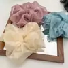 Estilo Coreano Tamanho Grande Super Fada Estilo Francês Anel de Cabelo de Intestino Grosso Rede Feminina Moda Corda de Cabelo de Tendão de Borracha Acessórios de Cabelo Elegantes para Meninas
