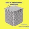 Fornecedor de Fábrica Sacos de Armazenamento Pied-de-Poule, Sacos Espessados para Armazenamento de Roupas, Sacos de Armazenamento de Grande Capacidade para Mudança, Dobráveis e Portáteis