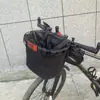Cesta plegable para bicicleta transfronteriza, Bolso de mano para exteriores, Bolsa delantera de gran capacidad para bicicleta de carretera, Bolsa para montar en bicicleta de montaña