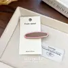 Presilha de Cabelo de Liga de Esmalte Color Block Coreana Bico de Pato, Presilha Oval da Moda e Fofa para Franja, Acessório de Cabelo Lateral para Mulheres