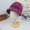 Gorro de Lana de Invierno para Mujer, Madre, Gorro de Punto Cálido y Engrosado para Personas Mayores, de Mediana Edad y Mayores, Forro de Lana de Pelo de Conejo, Moderno y Casual