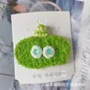 Pasador de Ganchillo de Lana Hecho a Mano DIY Orejas de Conejo Lindas Pasador Estéreo de Hierba Flor Pasador BB de Lana Hecho a Mano