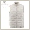 Chaleco de Plumas de Pato Blanco Impermeable a Prueba de Viento Ligero Ajustado Chaleco de Trabajo Cálido de Plumas Chaleco Deportivo Personalizado