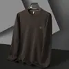 Sudadera Casual Redonda Popular para Hombre Otoño e Invierno 2025 Venta Directa de Fábrica Camiseta Térmica Redonda para Hombre Una Pieza Dropshipping